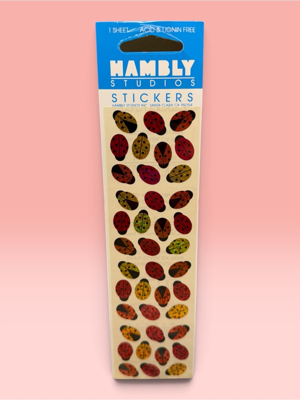 HAMBLY STUDIOS PRISMATIC STICKERS MICRO LADY BUGS SEALED